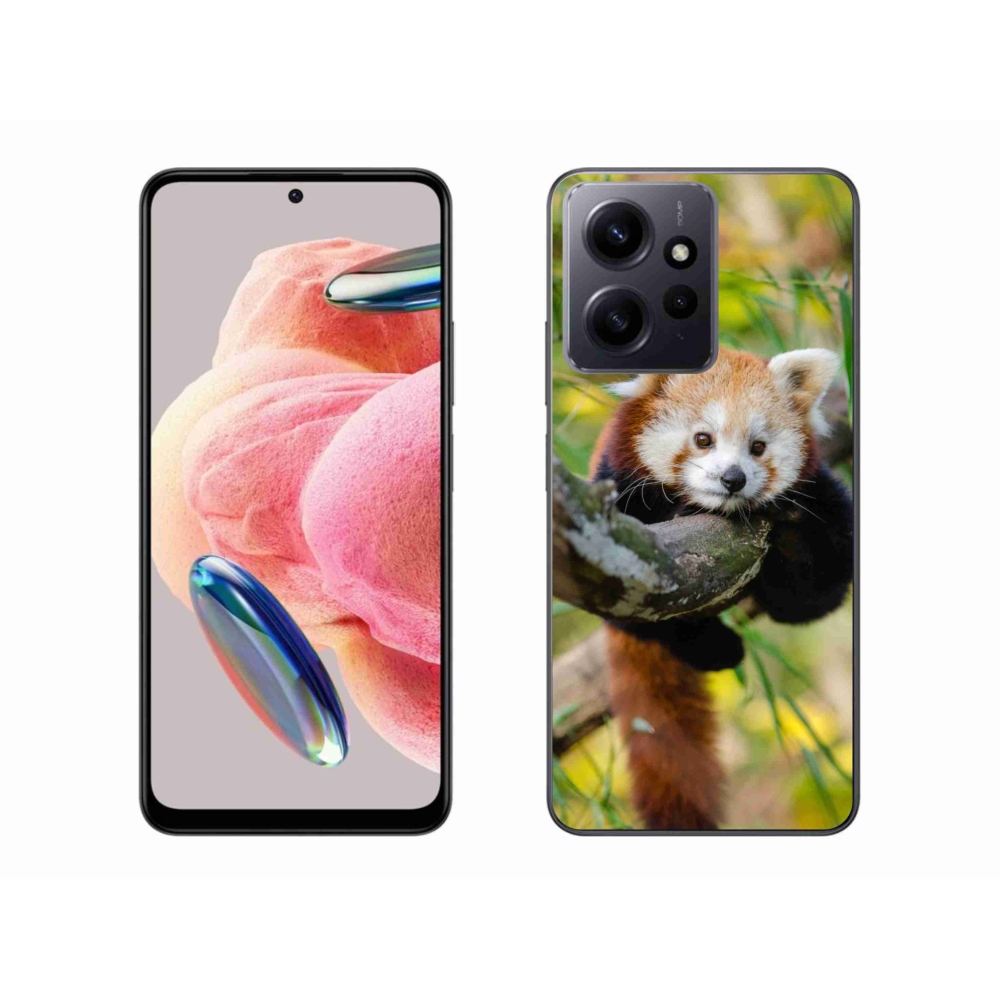 Gél borítás mmCase a Xiaomi Redmi Note 12 4G-hez - panda piros