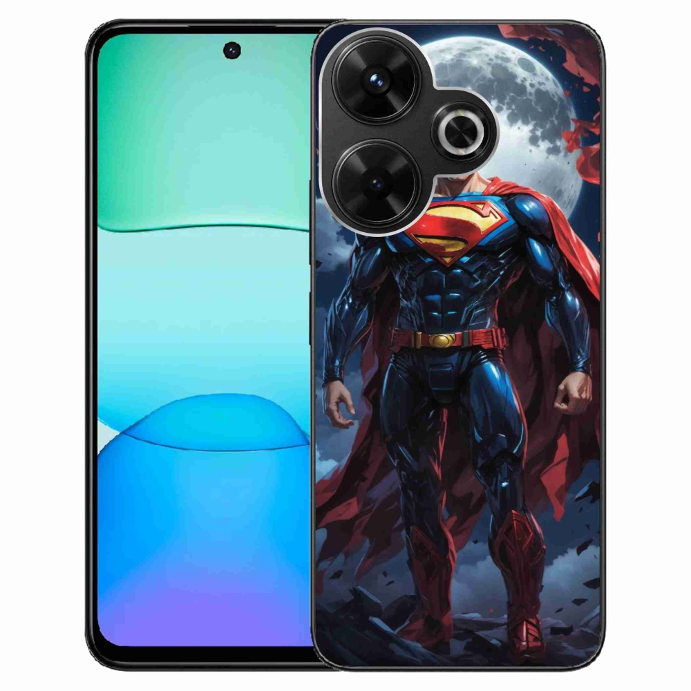 Gél borítás mmCase a Xiaomi Redmi 13 4G/Poco M6 4G - superman számára