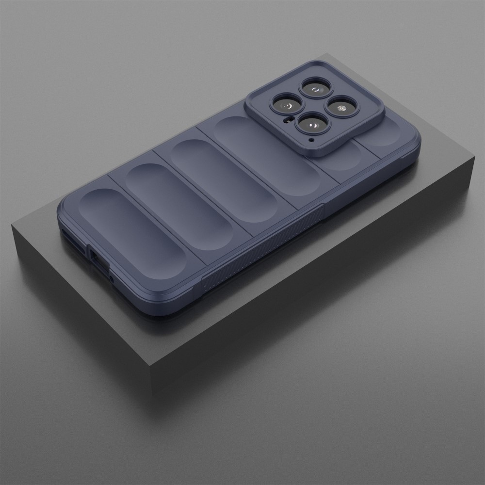 Rugg tartós zselés tok Xiaomi 14 - sötétkék