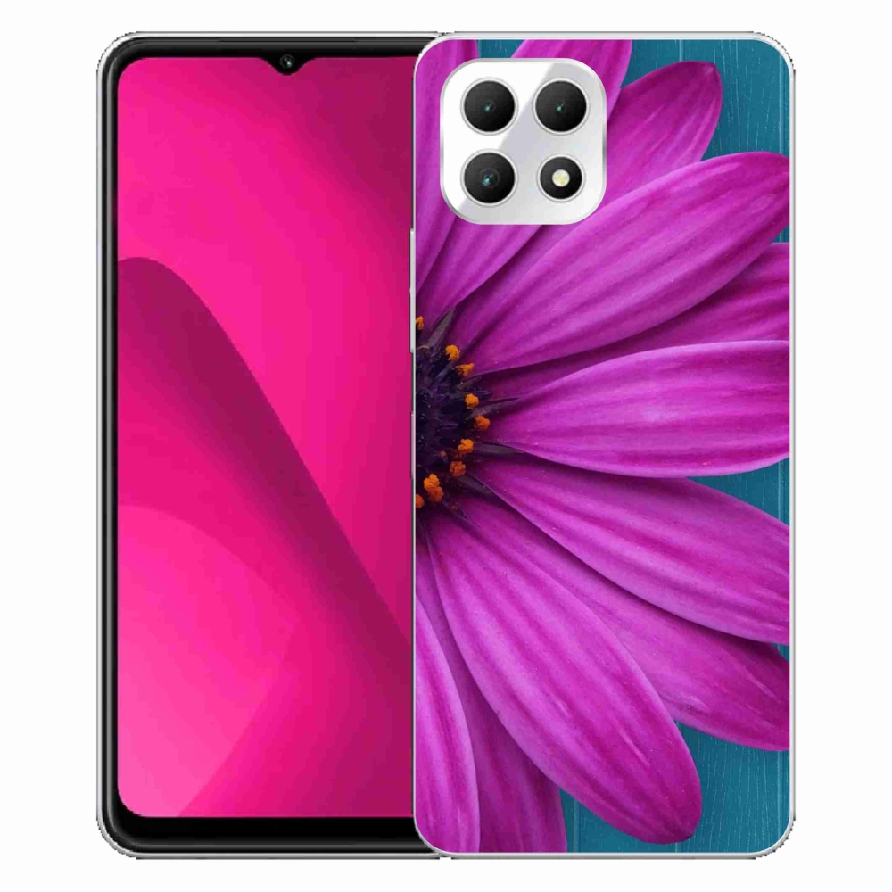 Zselés borító mmCase a T-Mobile T Phone 2 készülékhez - lila margaréta