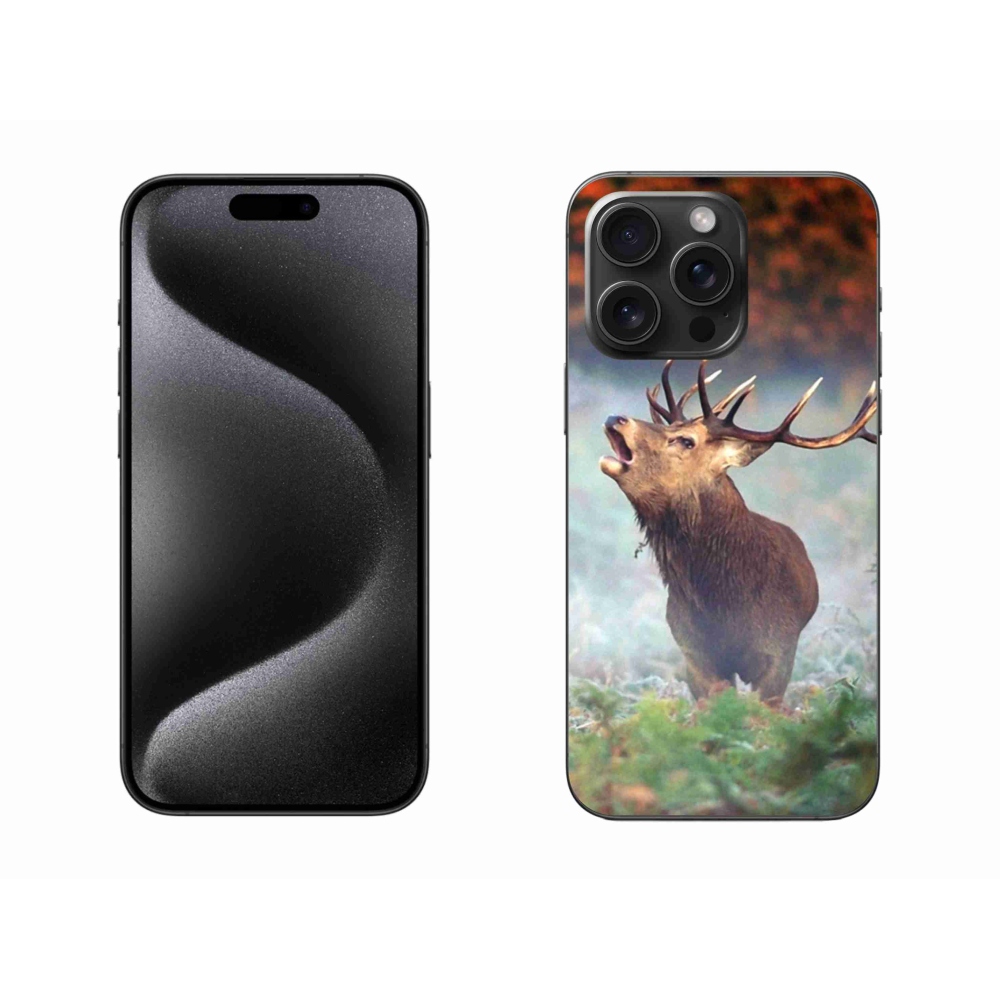 Gél tok mmCase iPhone 15 Pro Max készülékhez - szarvas 2