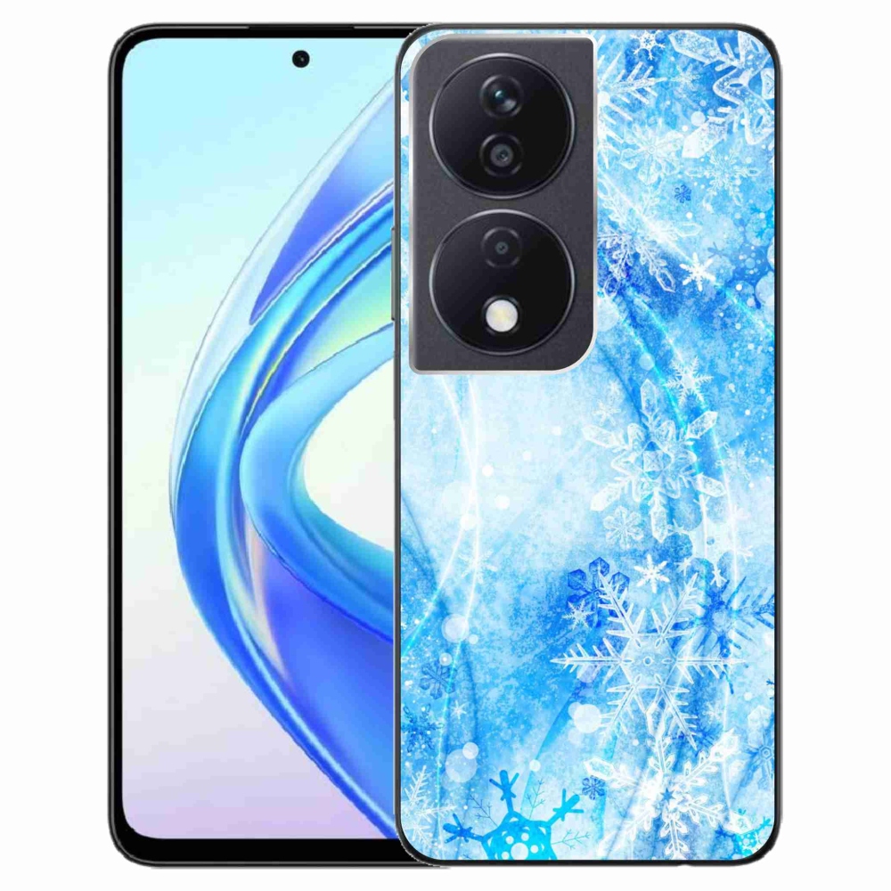 Zselés borítás mmCase a Honor X7b/Honor 90 Smart készülékhez - hópelyhek