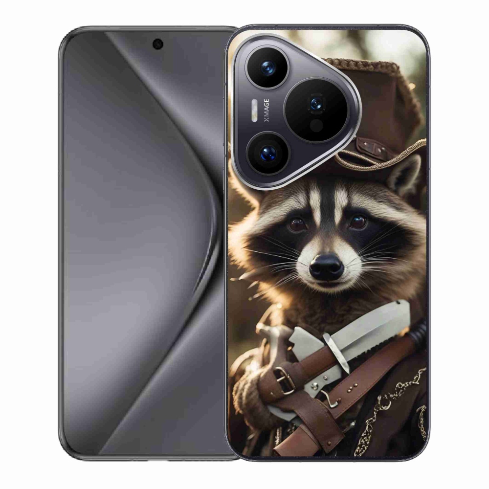 Gél borító mmCase a Huawei Pura 70-hez - mosómedve egyenruhában