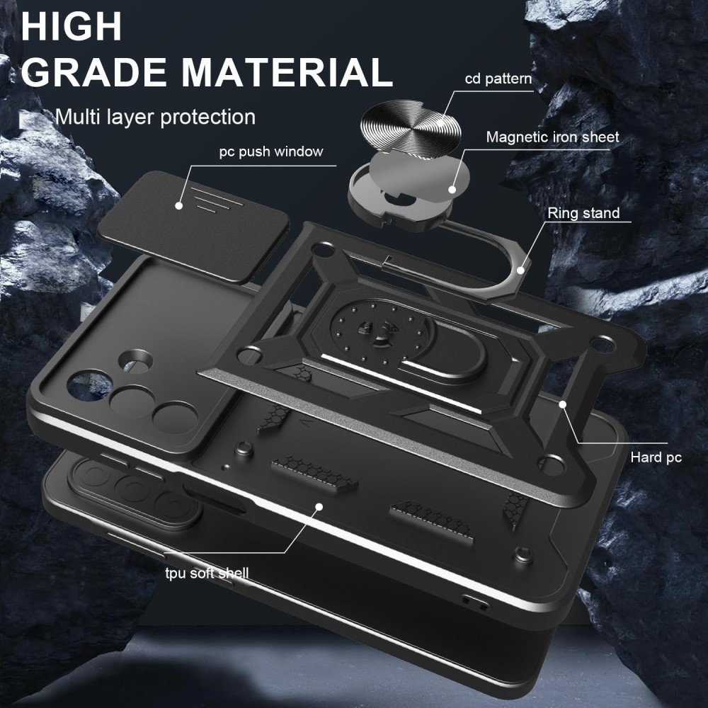 Csúszásálló borítás Samsung Galaxy A26 5G készülékhez - fekete