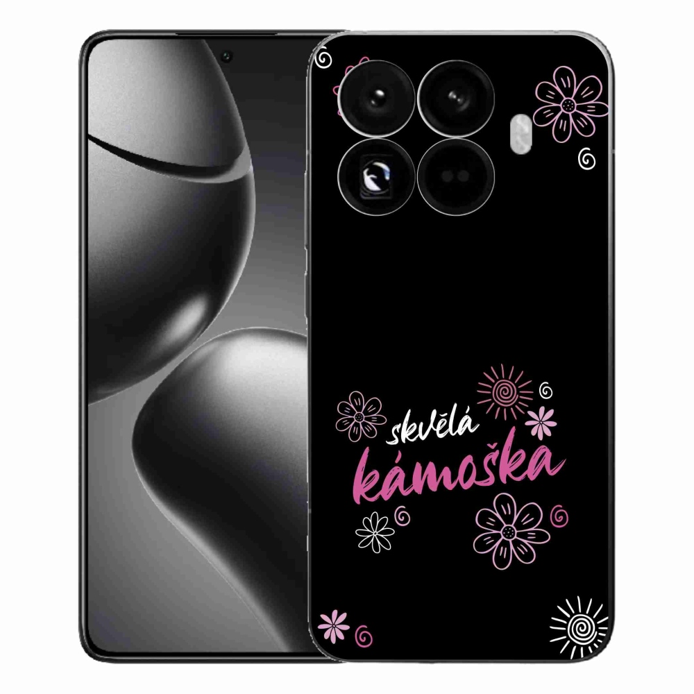 Gél borító mmCase a Xiaomi 15T Pro - nagyszerű haver fekete háttérrel