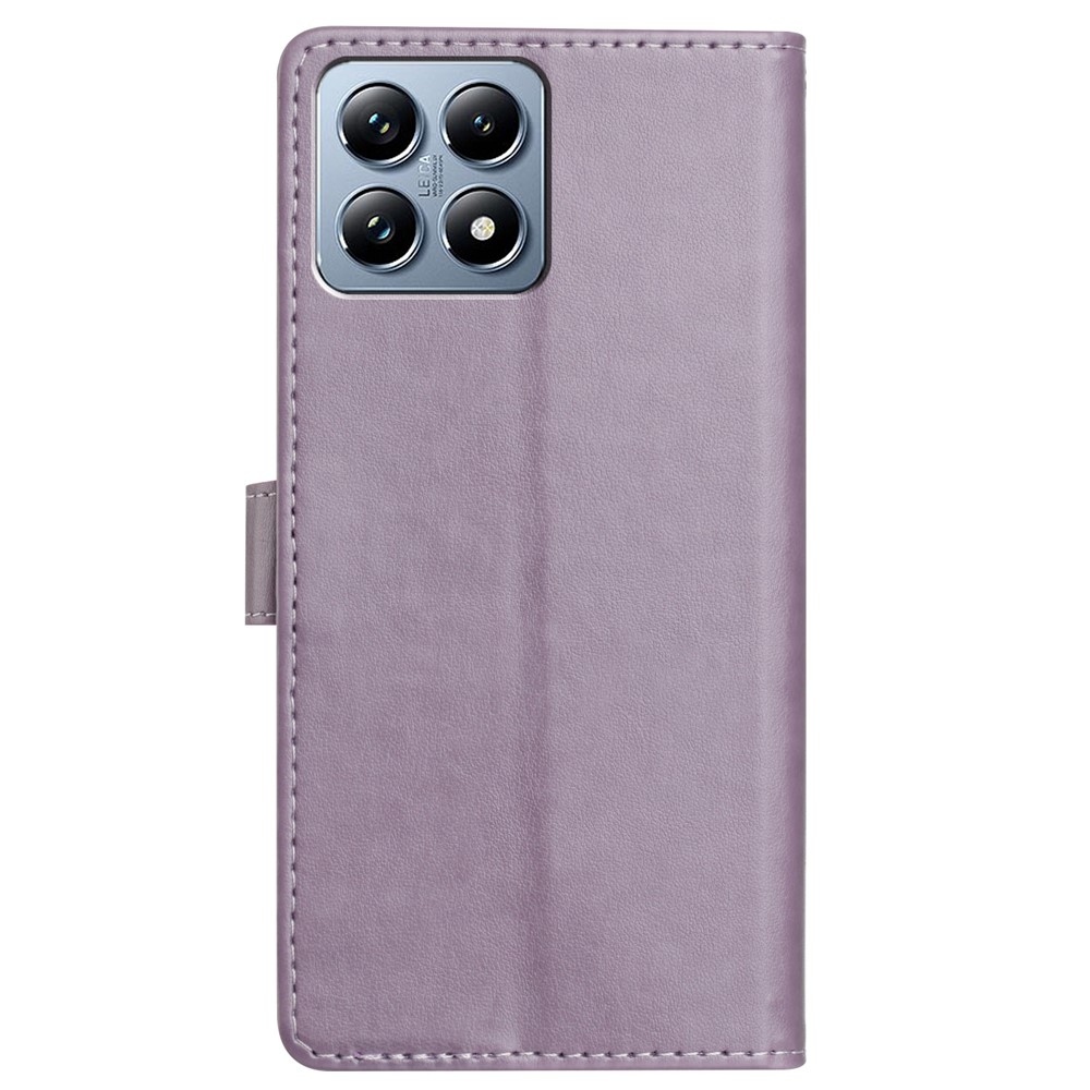 Vérrögök könyv tok a Xiaomi 15T Pro-hoz - lila