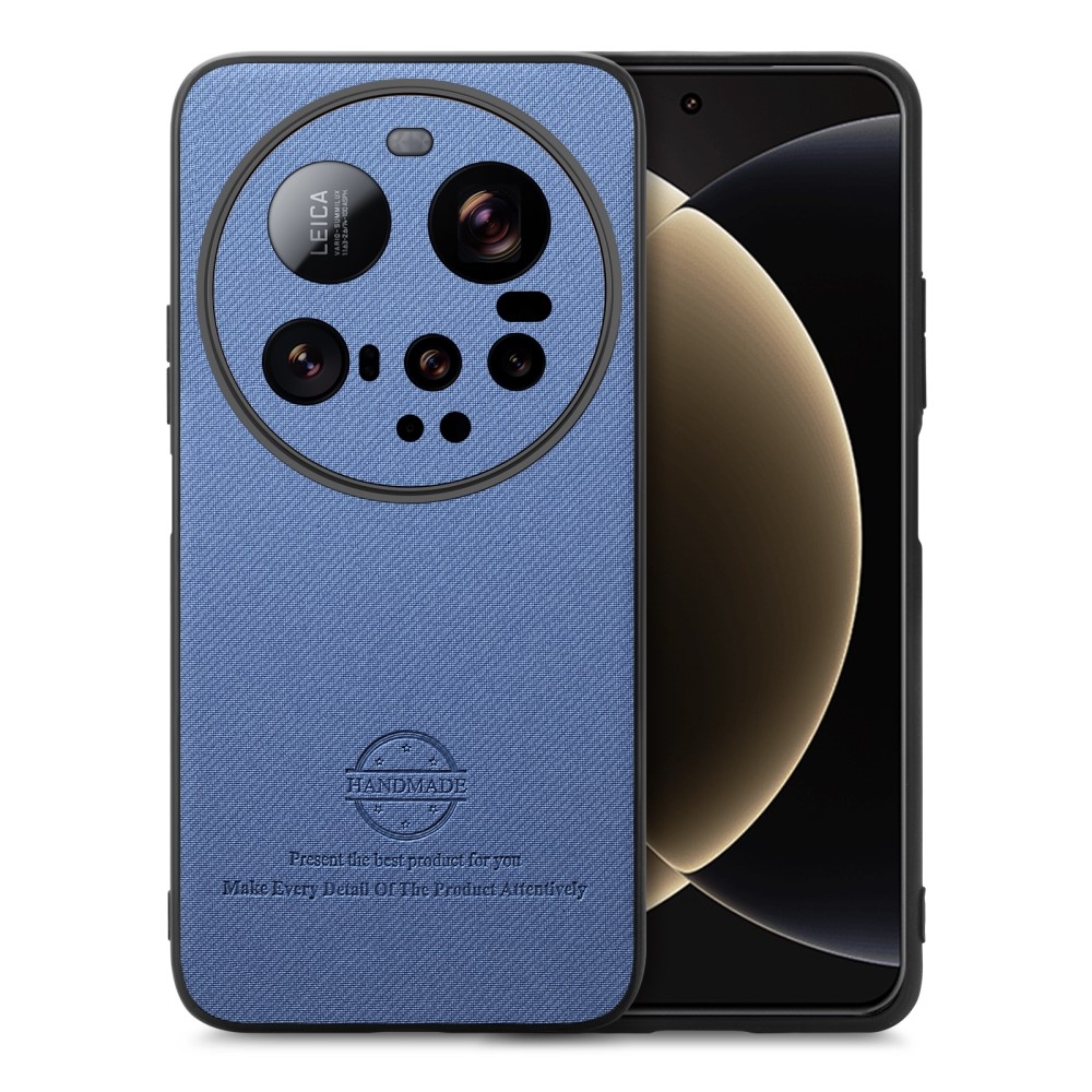 Kézzel készített zselés tok műbőrrel Xiaomi 15 Ultra - kék