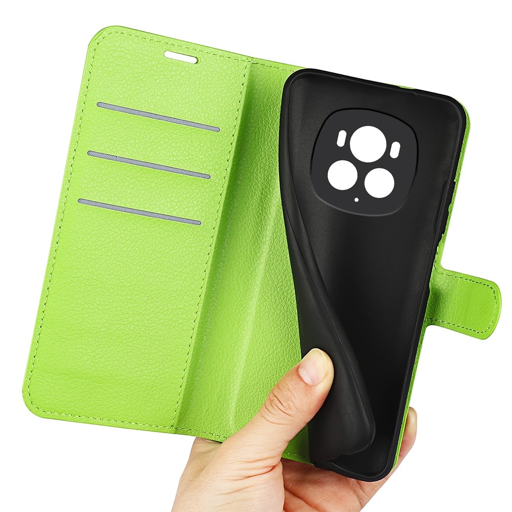 Litchi könyv tok a Honor Magic 6 Pro 5G készülékhez - zöld