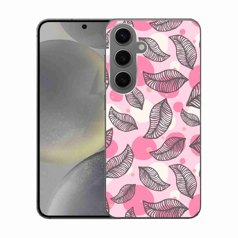 Gél borító mmCase Samsung Galaxy S24 készülékhez - rajzfilmes hulló levelek