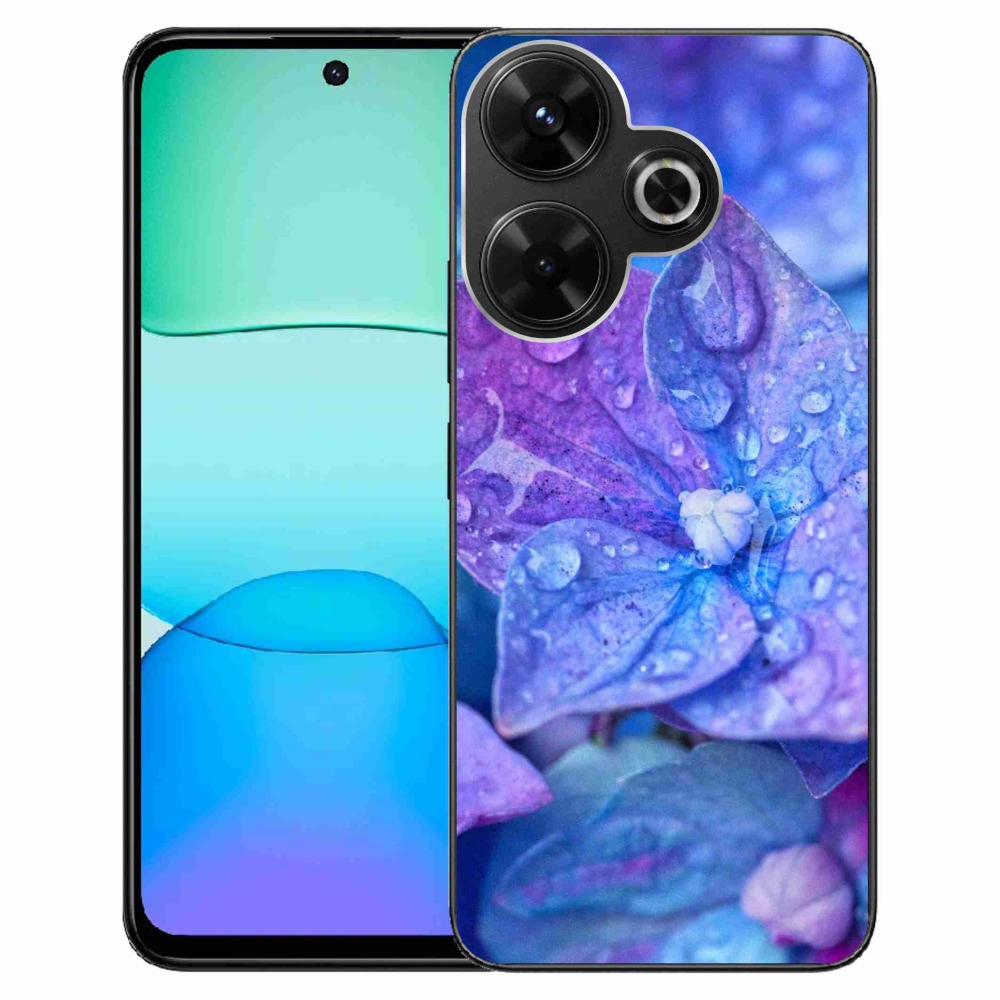 Gél borítás mmCase a Xiaomi Redmi 13 4G/Poco M6 4G - lila virághoz