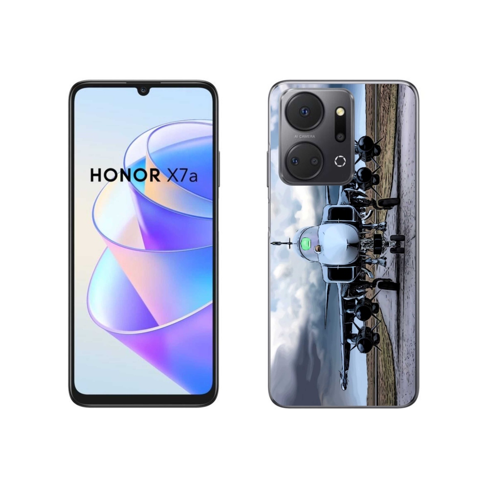 Zselés borítás mmCase a Honor X7a számára - katonai repülőgépek