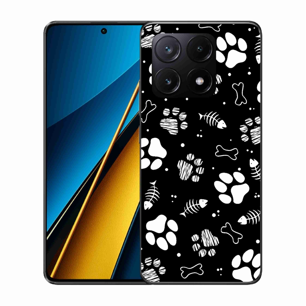 Gél borítás mmCase a Xiaomi Poco X6 Pro 5G-hez - kutyamancsok