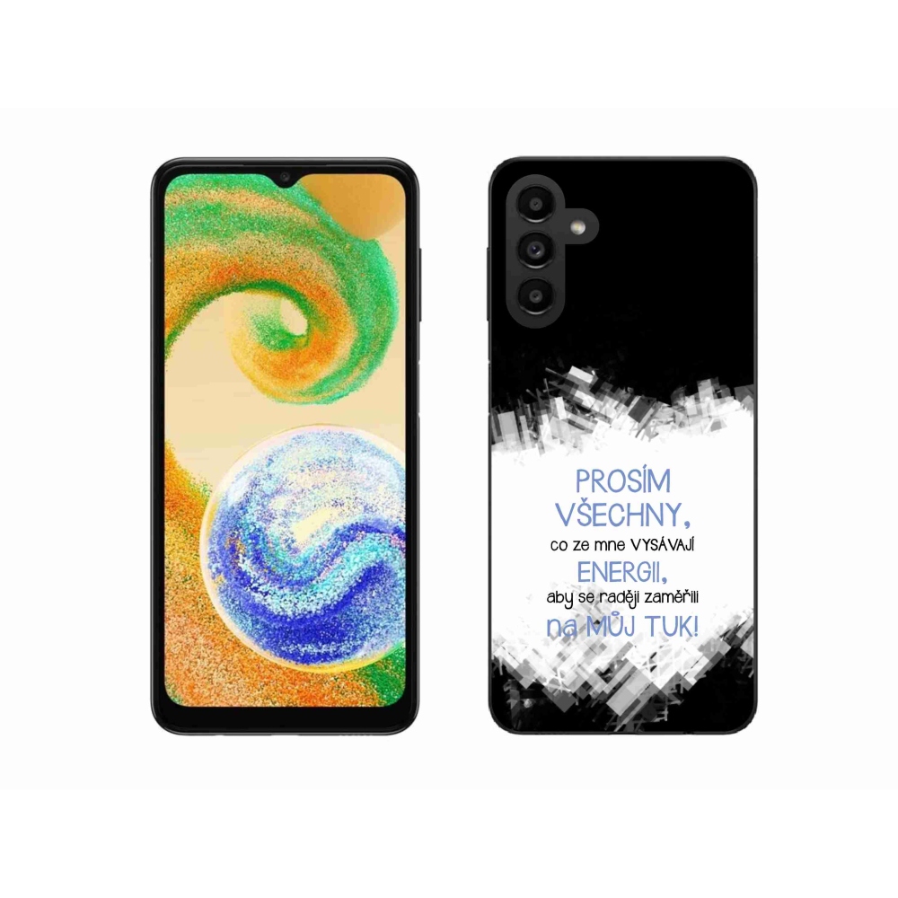 Gél borító mmCase Samsung Galaxy A04s (164.7x76.7x9.1mm) - vicces szöveg 1 kék
