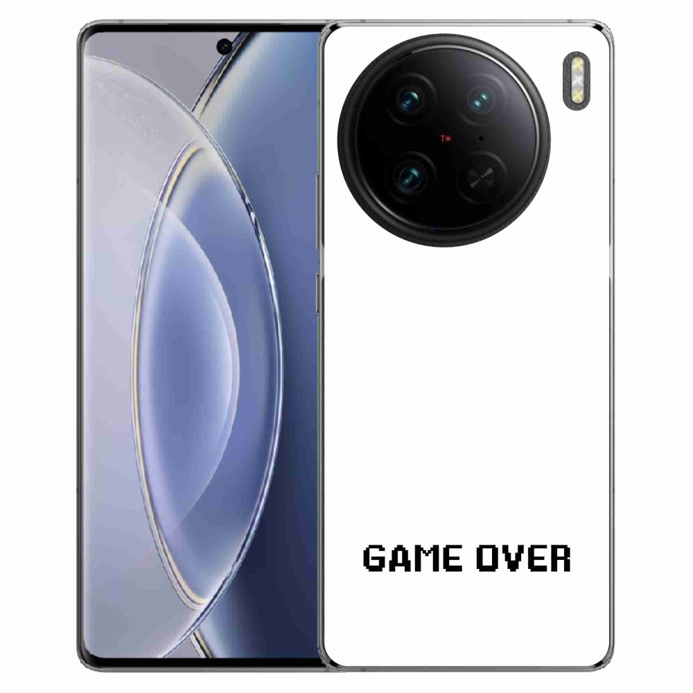 Gél borítás mmCase a Vivo X90 Pro-n - játék fehér háttérrel