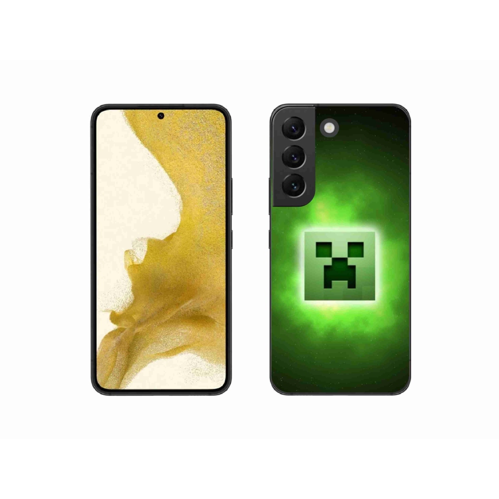 Gél borítás mmCase Samsung Galaxy S22 5G - minecraft