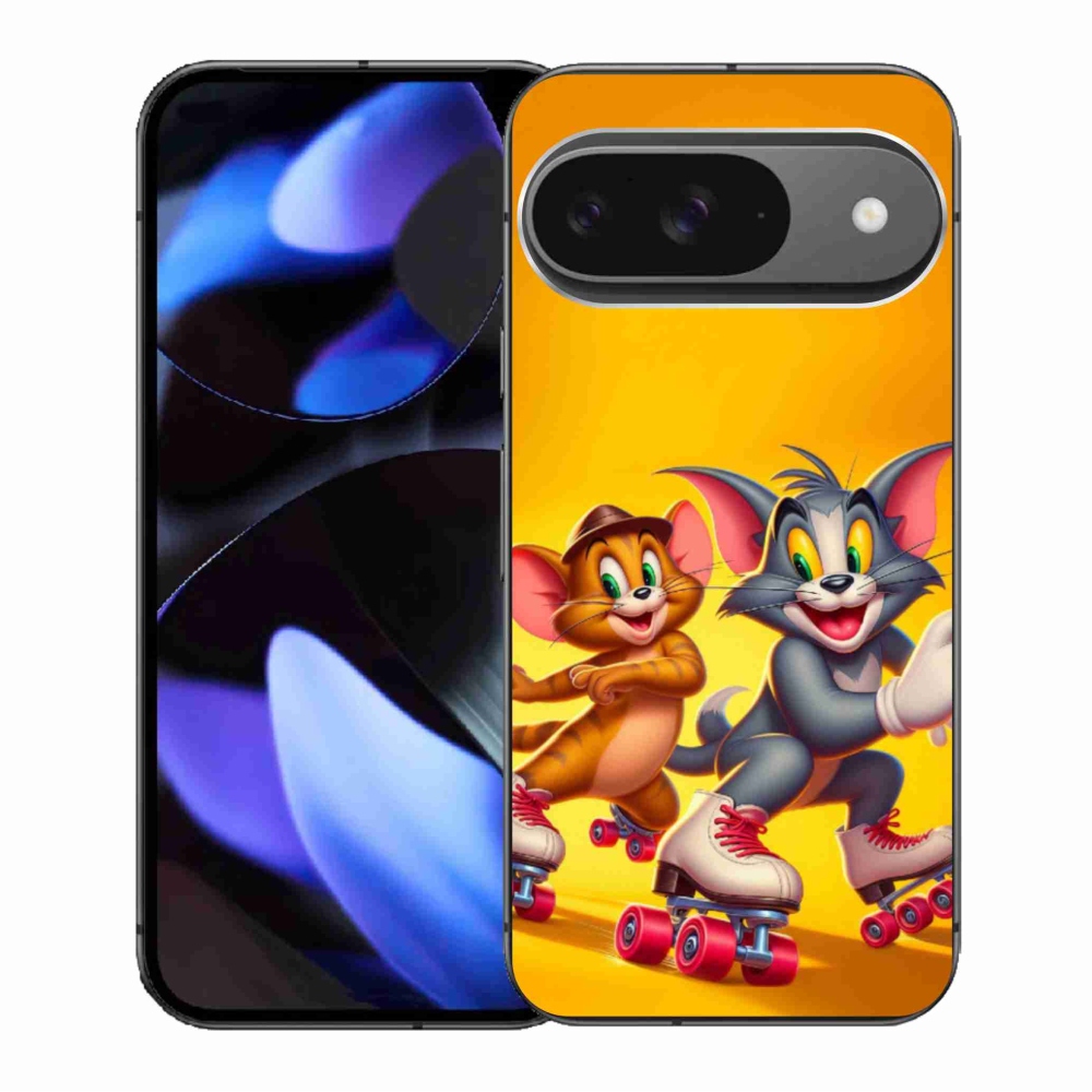 Gél borítás mmCase a Google Pixel 9/9 Pro számára - tom a jerry