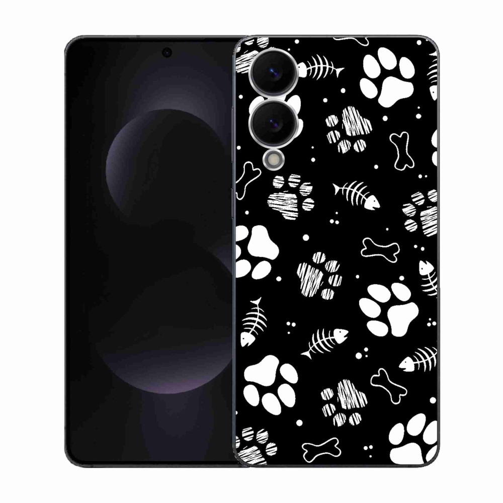 Gél borítás mmCase Samsung Galaxy S25 Edge készülékhez - kutyamancsok