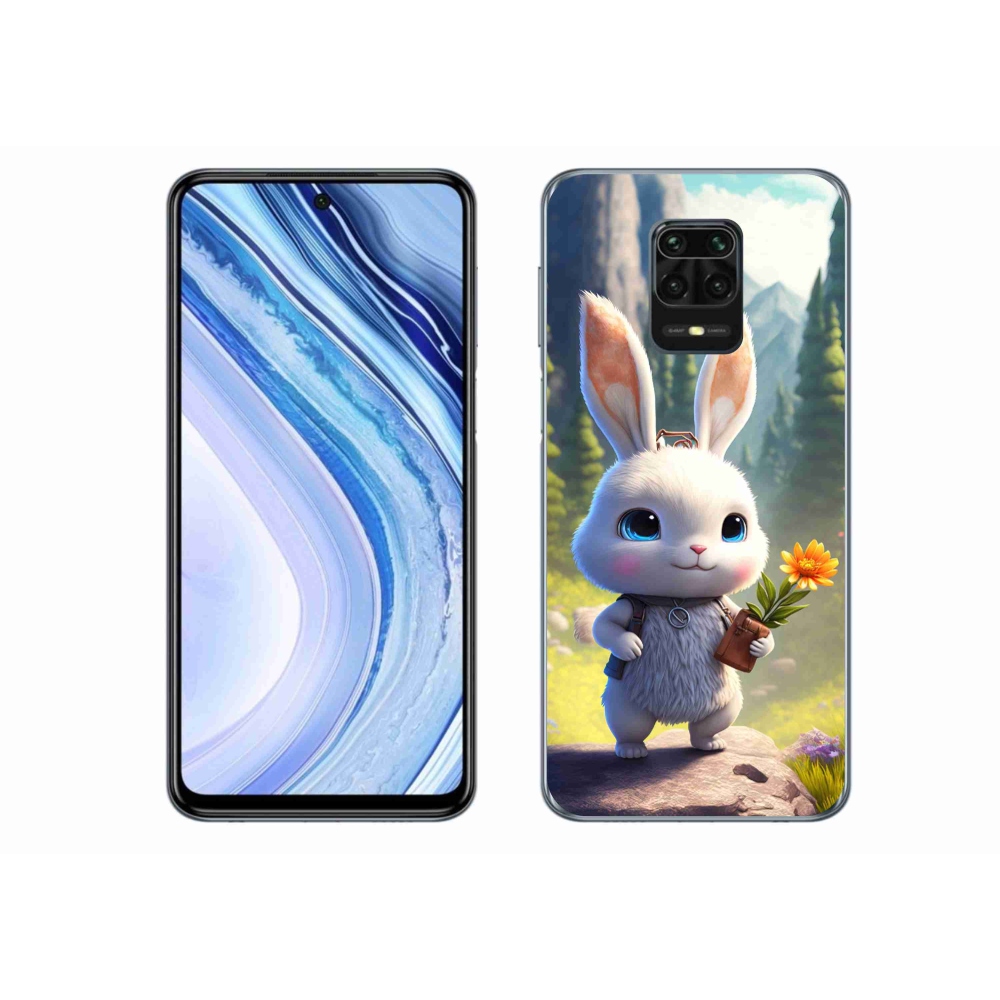Gél borítás mmCase a Xiaomi Redmi Note 9S-hez - aranyos nyuszi