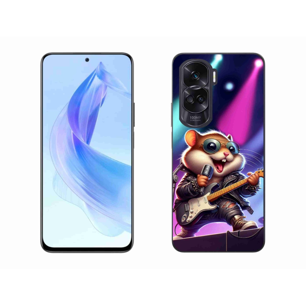 Zselés borítás mmCase a Honor 90 Lite-hoz - hamster rocker