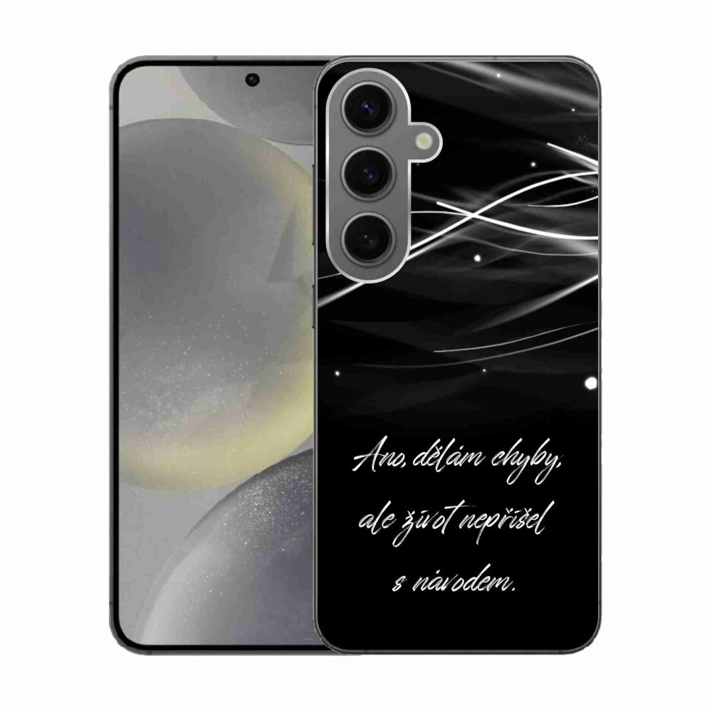 Gél védőhuzat mmCase Samsung Galaxy S24 készülékhez - idézem fekete háttér