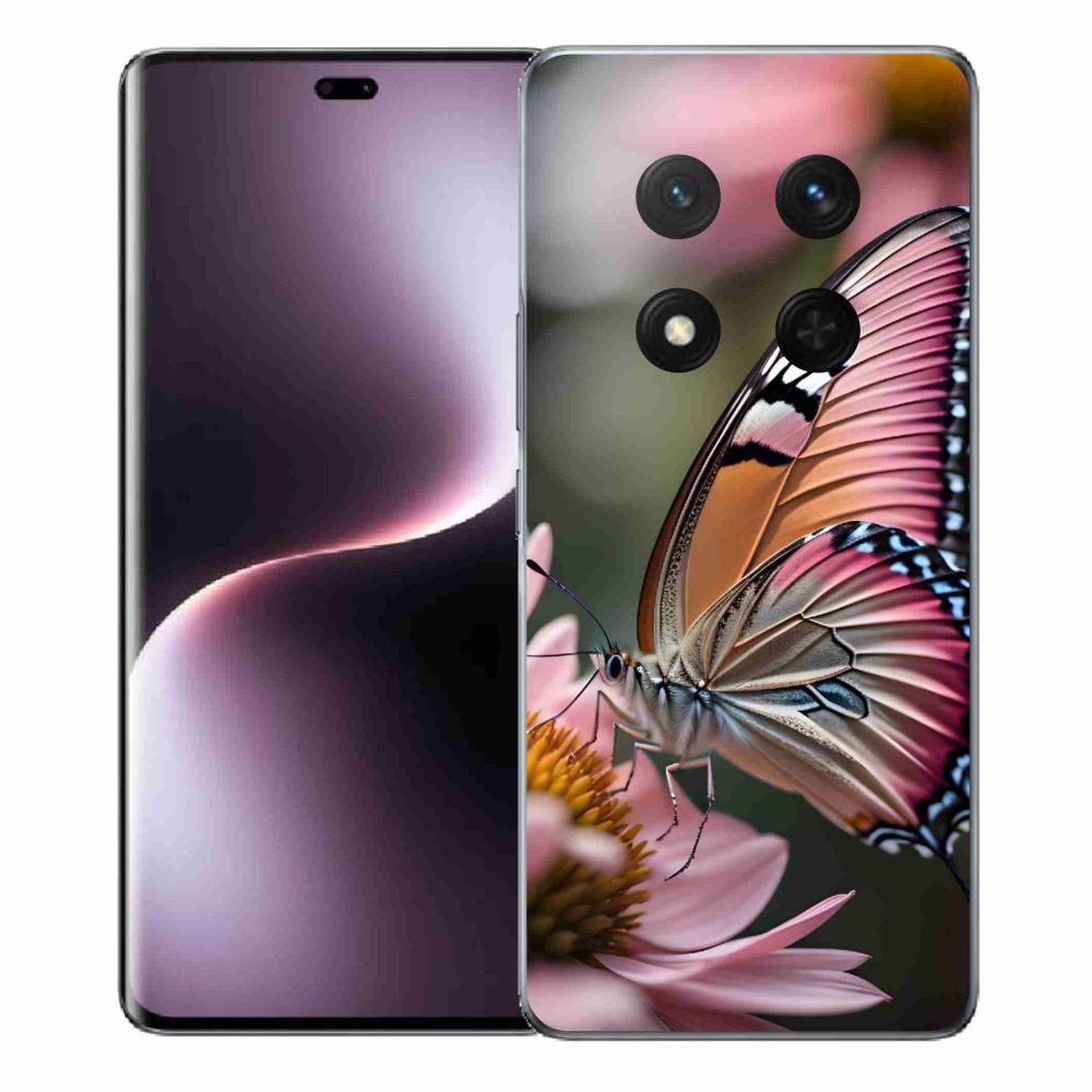 Gél borítás mmCase a Honor Magic 7 Lite 5G számára - színes pillangó