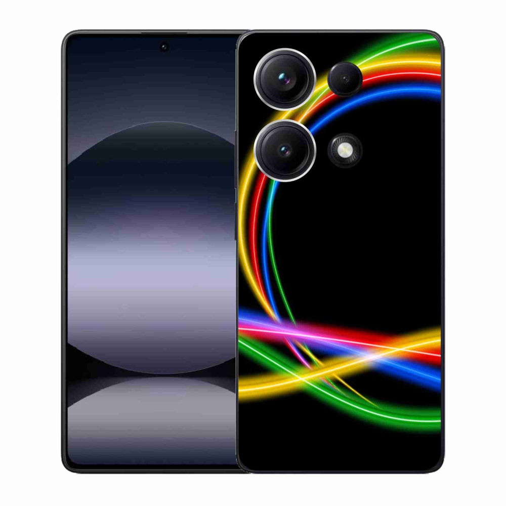 Gél borítás mmCase a Xiaomi Redmi Note 14S-hez - neon körök
