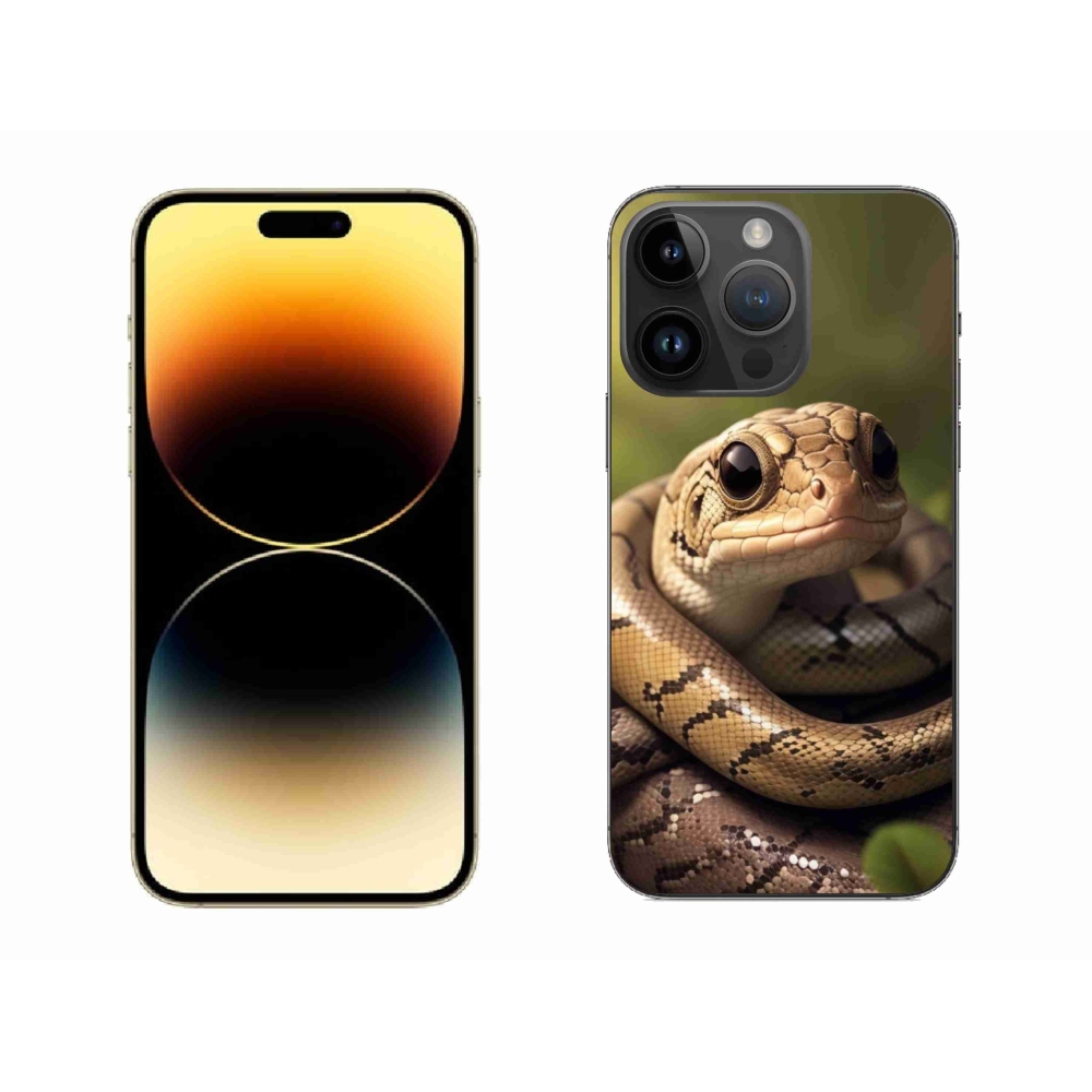 Zselés borítás mmCase iPhone 14 Pro Max készülékhez - kígyó 1