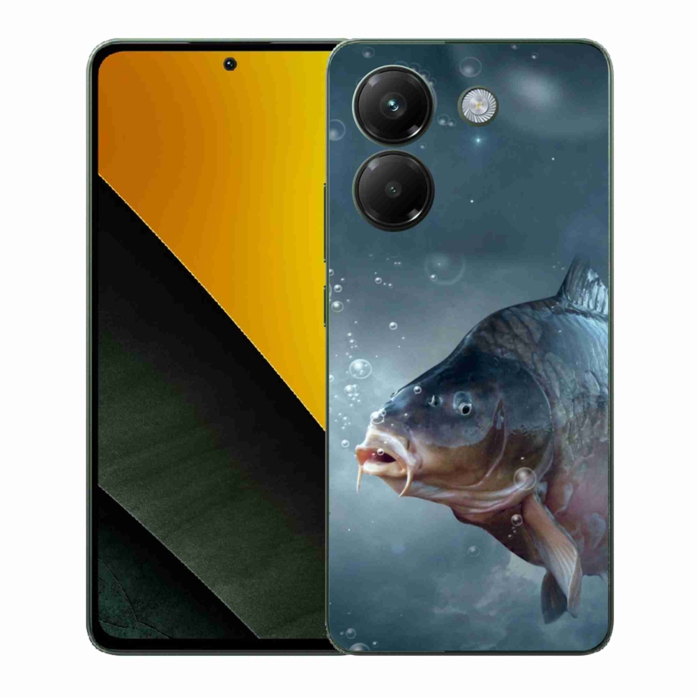 Gél borítás mmCase a Xiaomi Poco M7 Pro 5G számára - ponty és buborékok