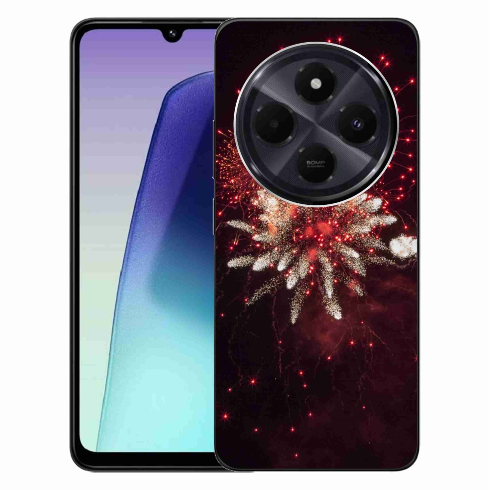 Gél borítás mmCase a Xiaomi Redmi 14C/Poco C75-hez - tűzijátékok