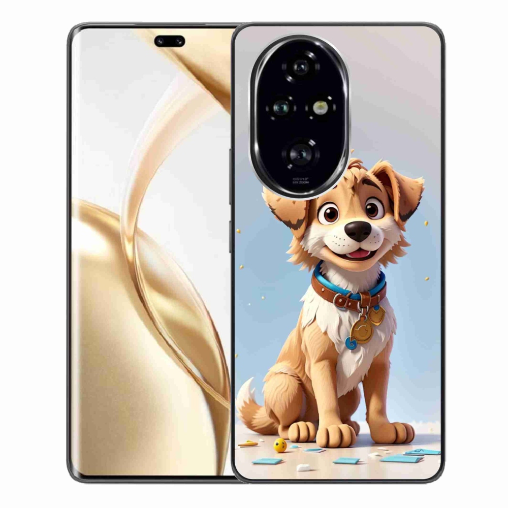 Zselés borítás mmCase a Honor 200 Pro 5G számára - rajzfilm kölyökkutyakölyök