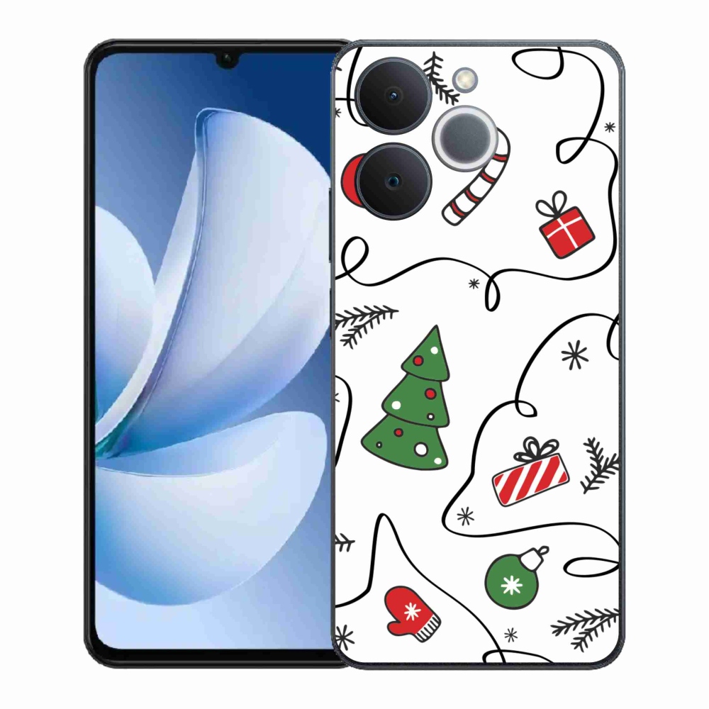 Gél borító mmCase a Realme Note 70T készülékhez - karácsonyi motívumok