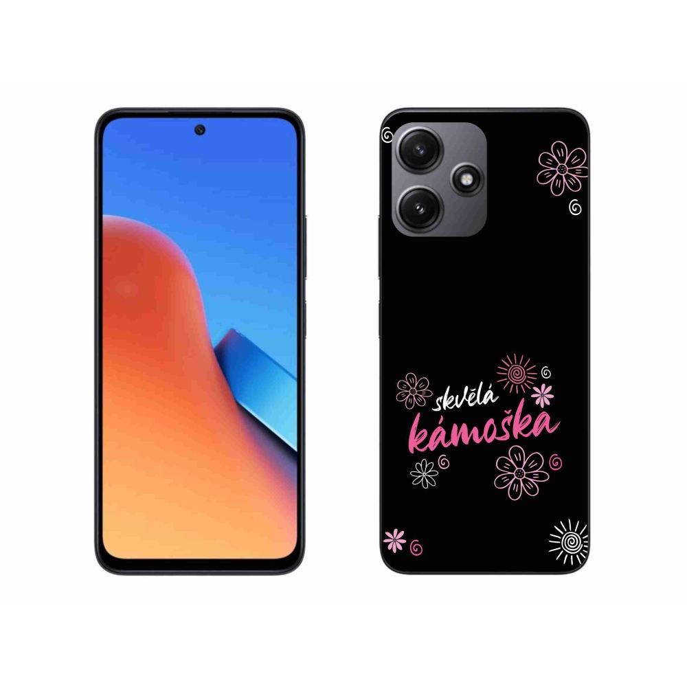 Gél borító mmCase a Xiaomi Redmi 12 5G - nagyszerű haver fekete háttérrel