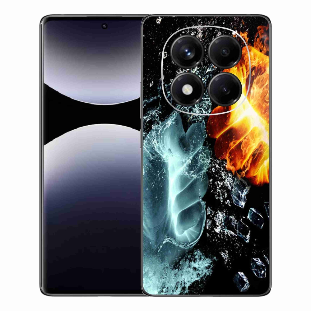 Gél borítás mmCase a Xiaomi Redmi Note 14 Pro - víz és tűz számára