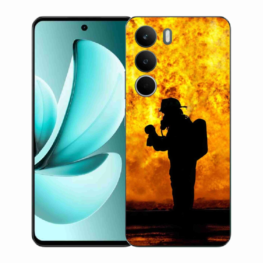 Gél borítás mmCase a Realme C71 készülékhez - tűzoltó