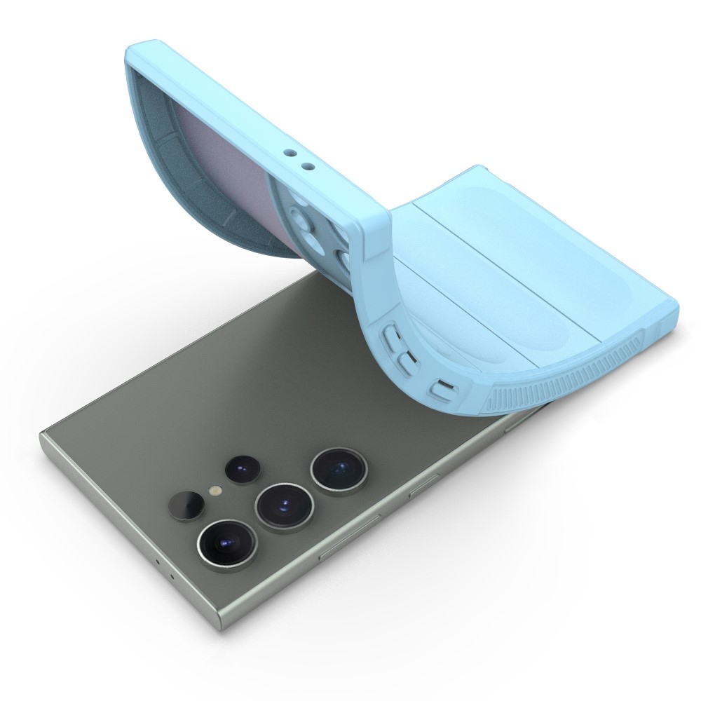 Rugg tartós zselés tok Samsung Galaxy S24 Ultra készülékhez - világoskék