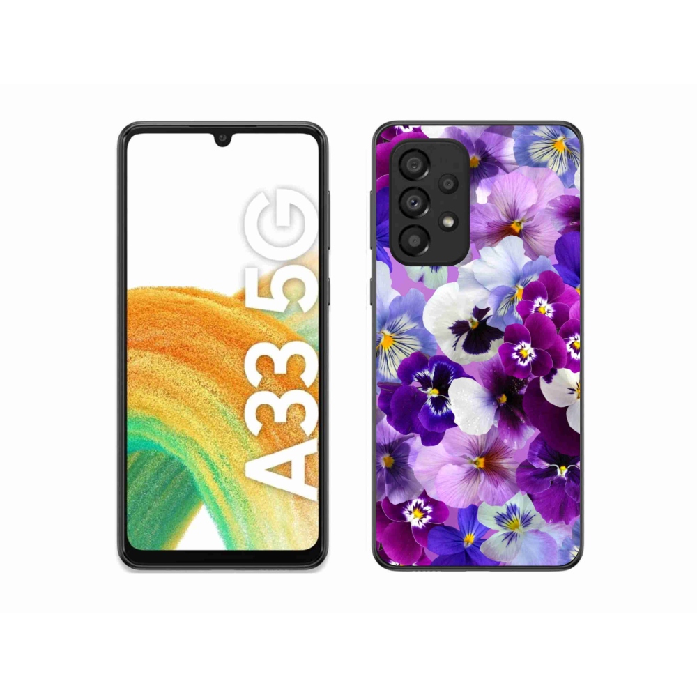 Gél borító mmCase Samsung Galaxy A33 5G - virágok 9