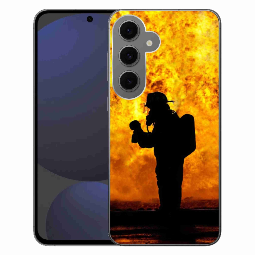 Zselés borítás mmCase Samsung Galaxy S24 FE - tűzoltóhoz