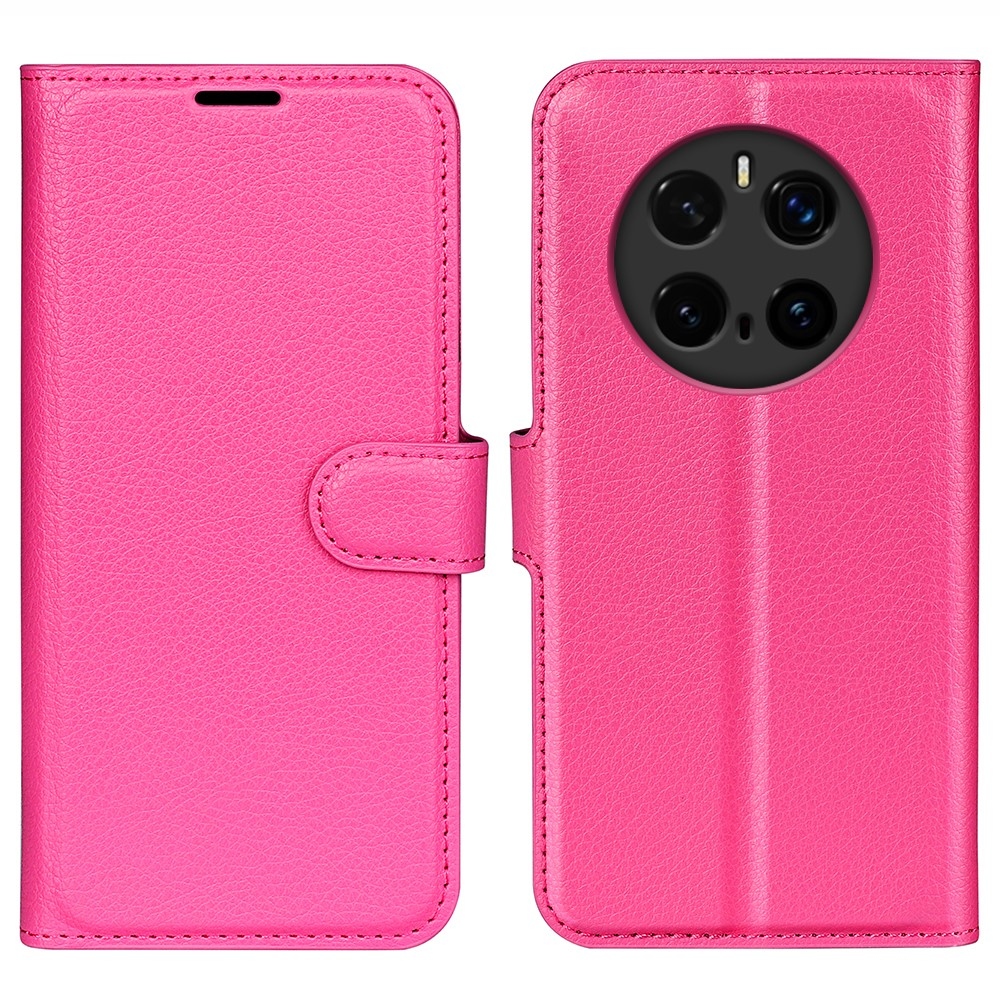 Litchi könyv tok a Honor Magic 7 Pro 5G-hez - rózsaszínű