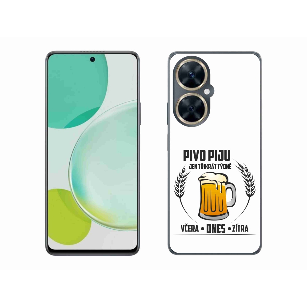 Gél borító mmCase a Huawei Nova 11i készülékhez - sör motívum fehér háttérrel