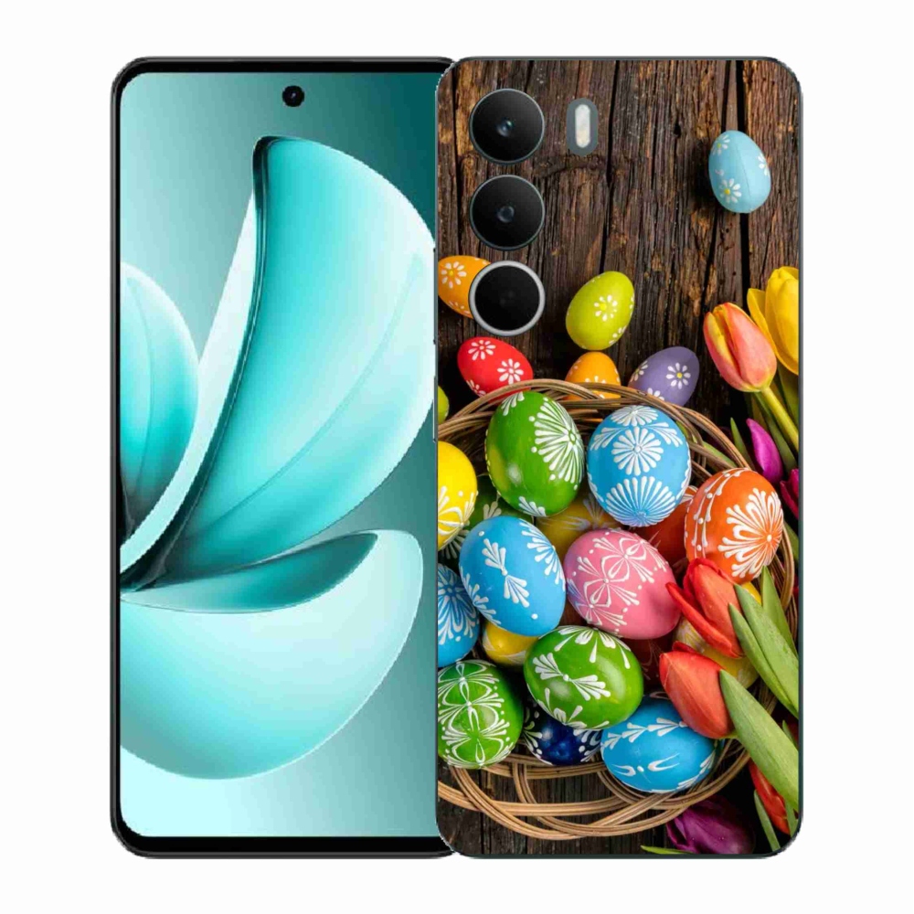 Gél borítás mmCase a Realme C71 készülékhez - Húsvéti tojás