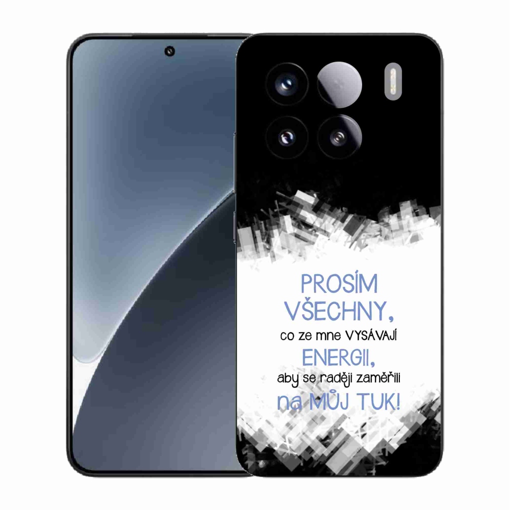 Gél borító mmCase a Xiaomi 15 - vicces szöveg 1 kék