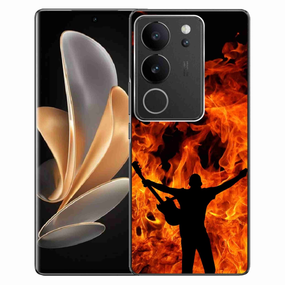 Gélburkolat mmCase a Vivo V29 5G-n - zenész és tűz