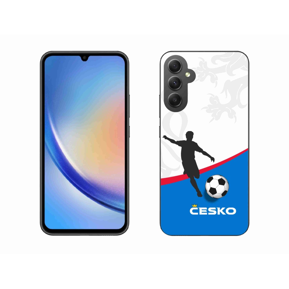 Gél borítás mmCase Samsung Galaxy A34 5G - futball Csehország 1