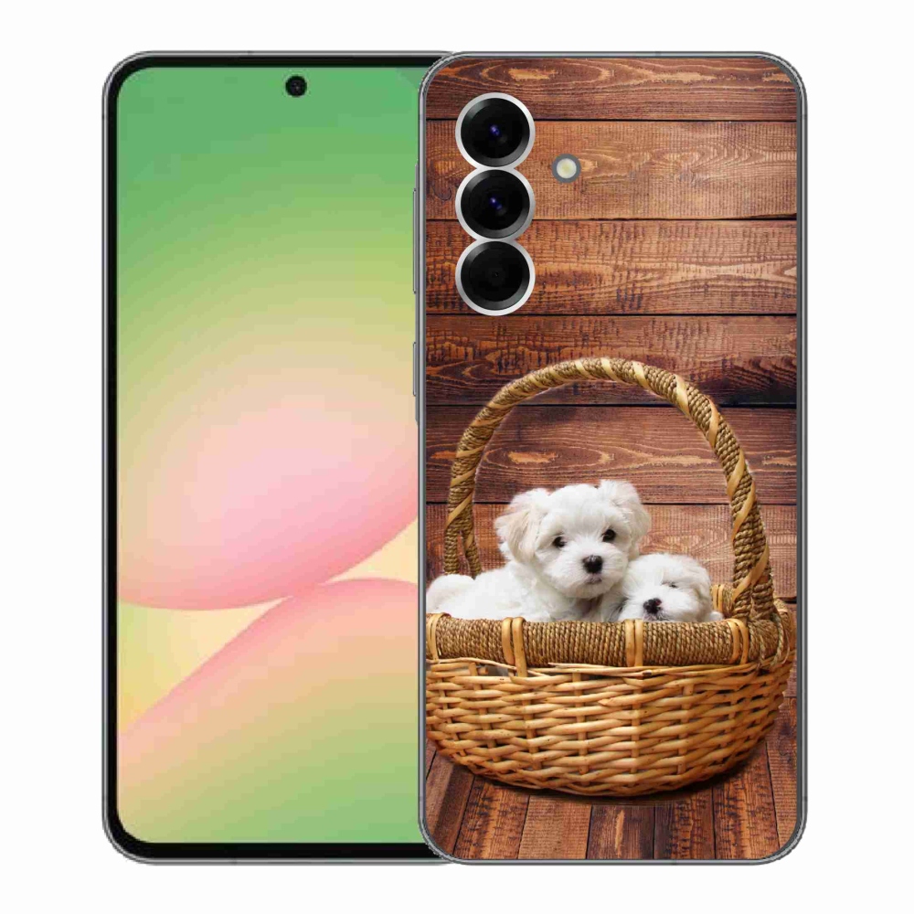 Zselés borítás mmCase Samsung Galaxy A56 5G - kölyökkutyákhoz