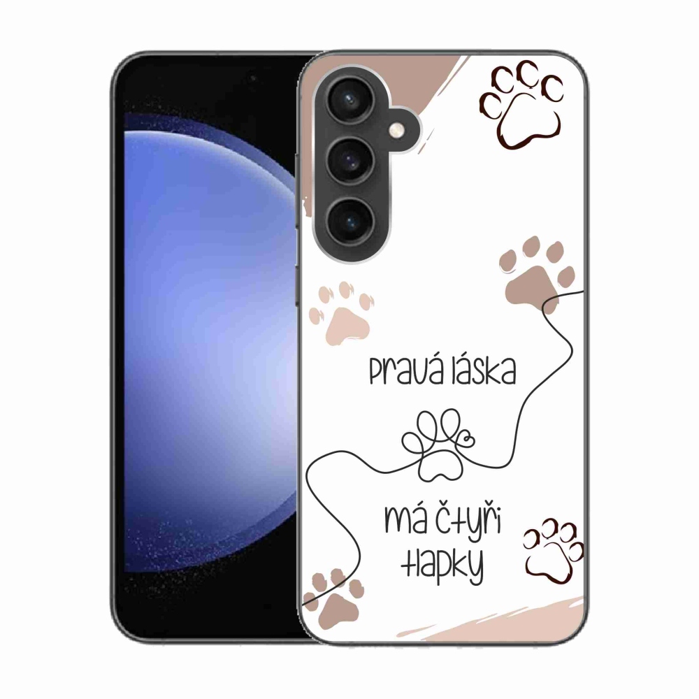 Gél borítás mmCase Samsung Galaxy S23 FE készülékhez - kutya motívum 1 fehér háttér