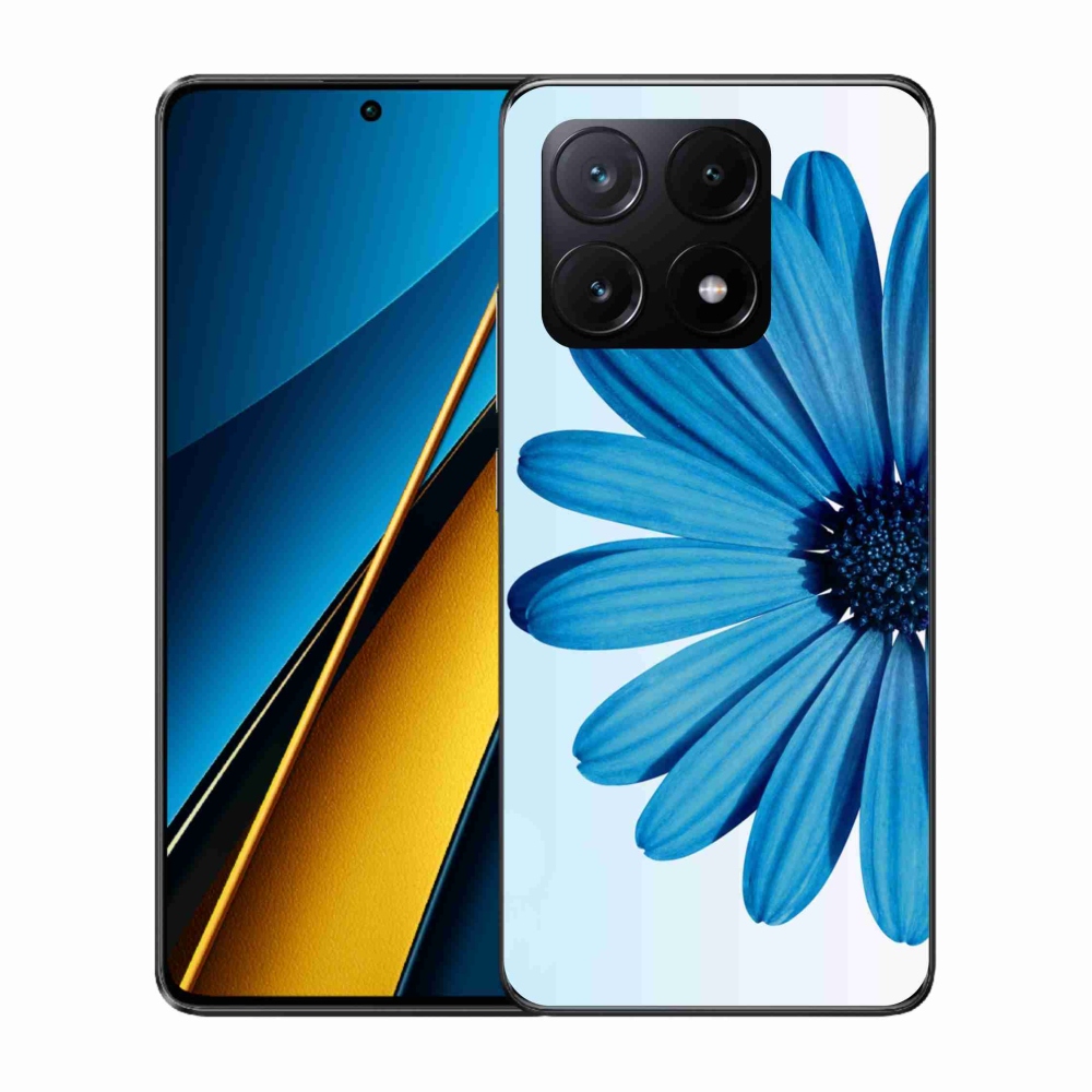 Gél tok mmCase a Xiaomi Poco X6 Pro 5G-hez - kék százszorszép