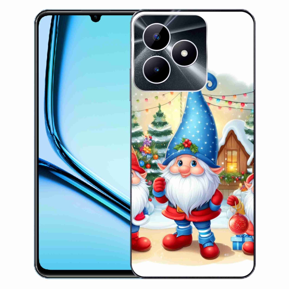Gél borító mmCase a Realme Note 50 készülékhez - Karácsonyi manók