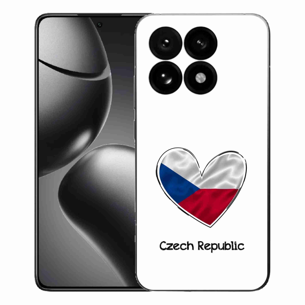 Gél borító mmCase a Xiaomi 15T-hez - zászló szív fehér háttérrel