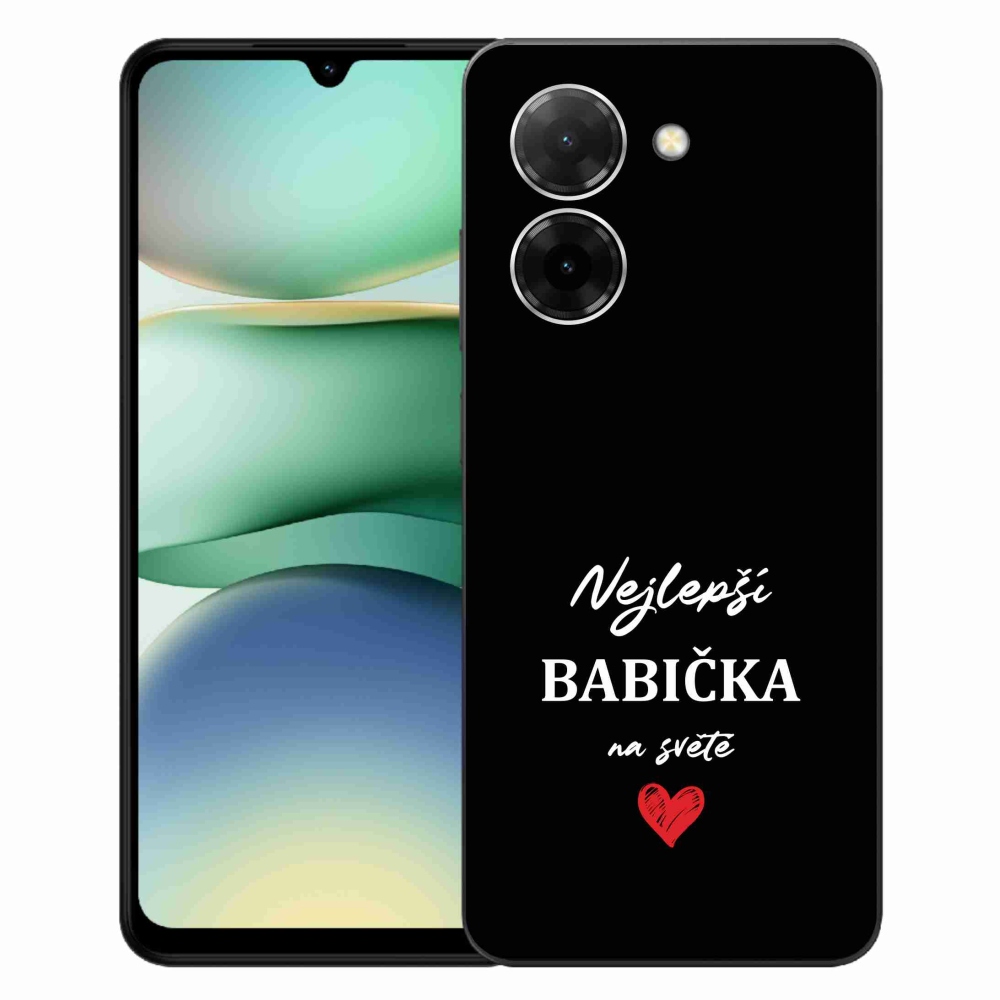 Gél borító mmCase a Xiaomi Redmi A5 (171.7x77.8x8.3mm) - Best Grandma 1 fekete háttérrel