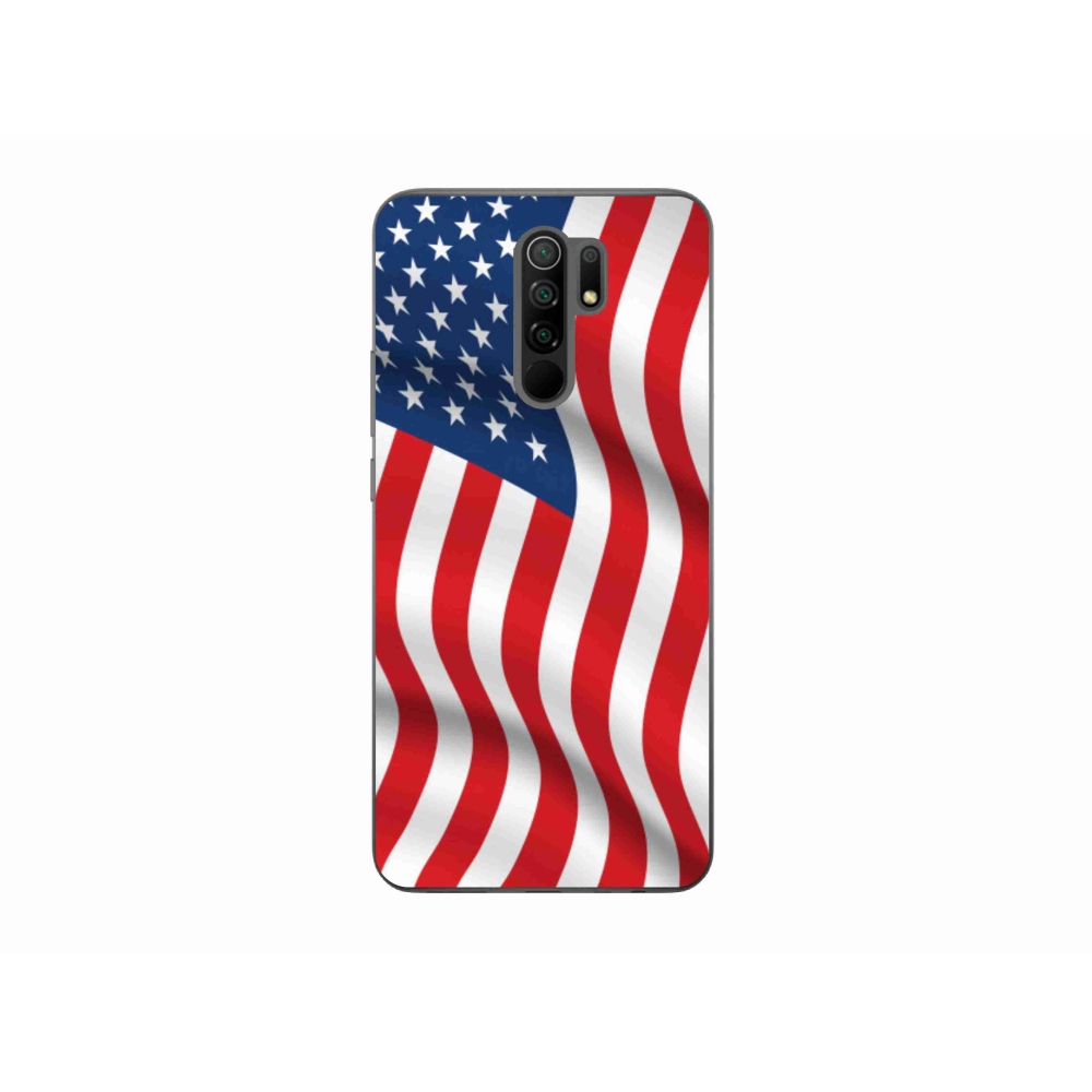 Gél borító mmCase a Xiaomi Redmi 9-hez - amerikai zászló